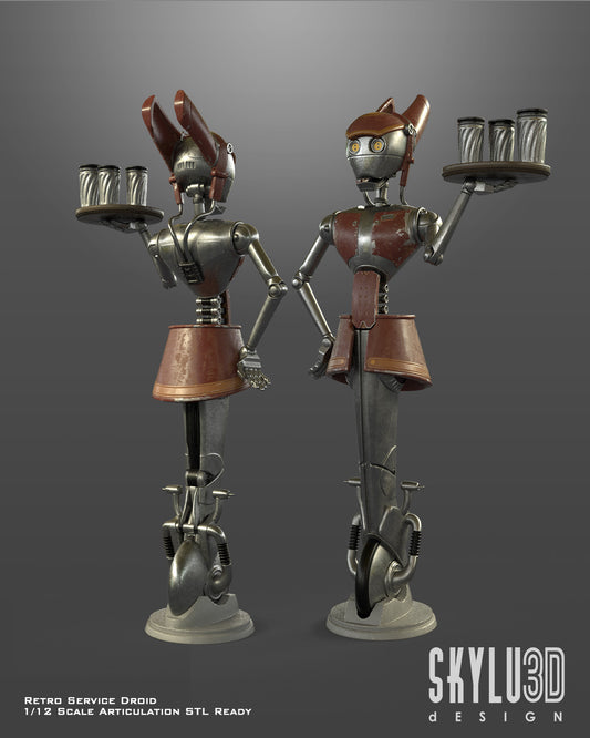 Retro service droid